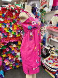 Belen Strapped Floral Embroidered Dress - Cielito Lindo