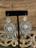 Filigree Oaxacan Earrings Silver Charro Hat