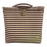 Oaxacan Handwoven Tote Bag with Vinyl Wrapped Handled