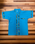 Boys Guayabera Coralillo Teal