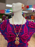 Oaxacan Filigree Neckalce & Earrings Set