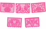 Large Hot Pink Papel Picado