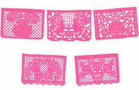 Large Hot Pink Papel Picado