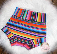Mexican Serape Baby-Toddler Bummie and Bow Set