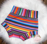 Mexican Serape Baby-Toddler Bummie and Bow Set