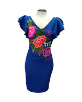 Libertad Mexican Royal Blue Dress