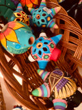 Christmas Hand Painted Matte Clay Ornaments