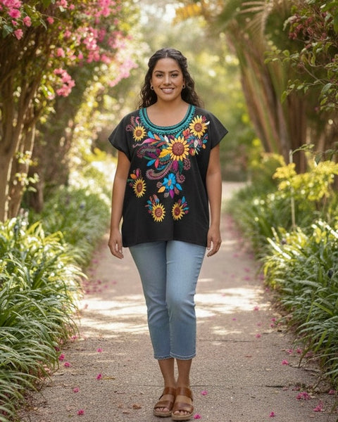 Erica Sunflower Mexican Top