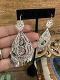 Filigree Oaxacan Earrings Silver Medium Gota