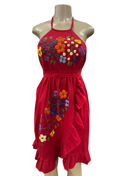 Artemisa Halter Dress Red