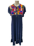 Lina Maxi Embroidered Dress