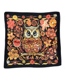 Owl Embroidered Pillow Cover