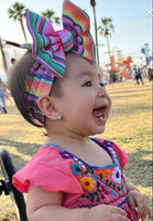 Mexican Serape Baby-Toddler Bummie and Bow Set