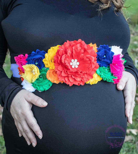 Floral Maternity Sash