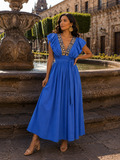 Magdalena Embroidered Maxi Dress
