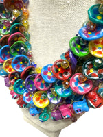 Hand Painted Clay Plates Necklace