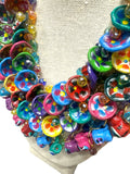 Hand Painted Clay Plates Necklace