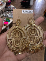 Authentic Oaxaca Filigree Folklorico Earrings - Large