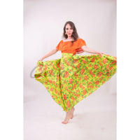 Mexican Folklorico Lime Green Floral Skirt