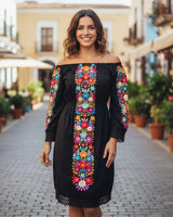 Sisal Floral Embroidered Dress