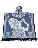 Unisex Mexican Poncho Moctezuma & Eagle