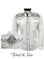 Texas cowboy white shirt