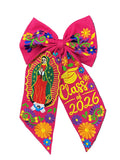 Lady of Guadalupe Long Graduation Embroidered Bow 2026 - Cielito Lindo
