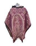 Unisex Mexican Poncho Guadalupe