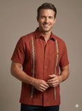 Men’s Sienna Linen Guayabera Solera