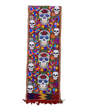 Sugar Skull Embroidered Table Runner