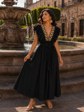 Magdalena Embroidered Maxi Dress