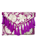 Mexican Embroidered Floral Clutch Bag