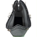 Oaxacan Handwoven Tote Bag with Vinyl Wrapped Handled