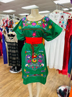 Puebla Green Plus Size Dress