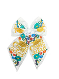 Graduation Embroidered bow
