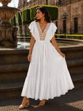 Magdalena Embroidered Maxi Dress