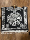 Unisex Mexican Poncho Aztec Warrior