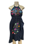 Artemisa Halter Dress Navy