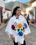 Mexican Hooded Mañanita Hand Embroidered