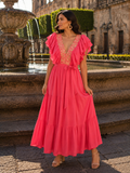 Magdalena Embroidered Maxi Dress