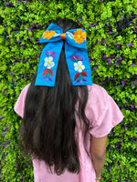 Floral Embroidered bow