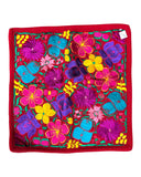 Mexican Red Floral Embroidered Pillow Cover