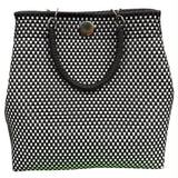 Oaxacan Handwoven Tote Bag with Vinyl Wrapped Handled