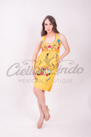 Halter Dress Puebla Yellow