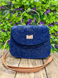 Agata Leather Handbag - Cielito Lindo