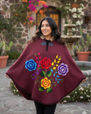 Mexican Hooded Mañanita Hand Embroidered