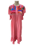 Lina Maxi Embroidered Dress