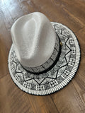 Hand painted Mexican hat Mayan