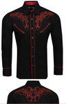 Texas cowboy Black & Red shirt