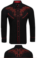 Texas cowboy Black & Red shirt